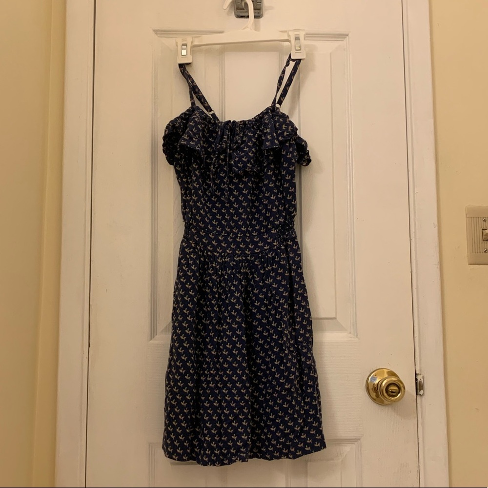 Anthropologie flora strap dress